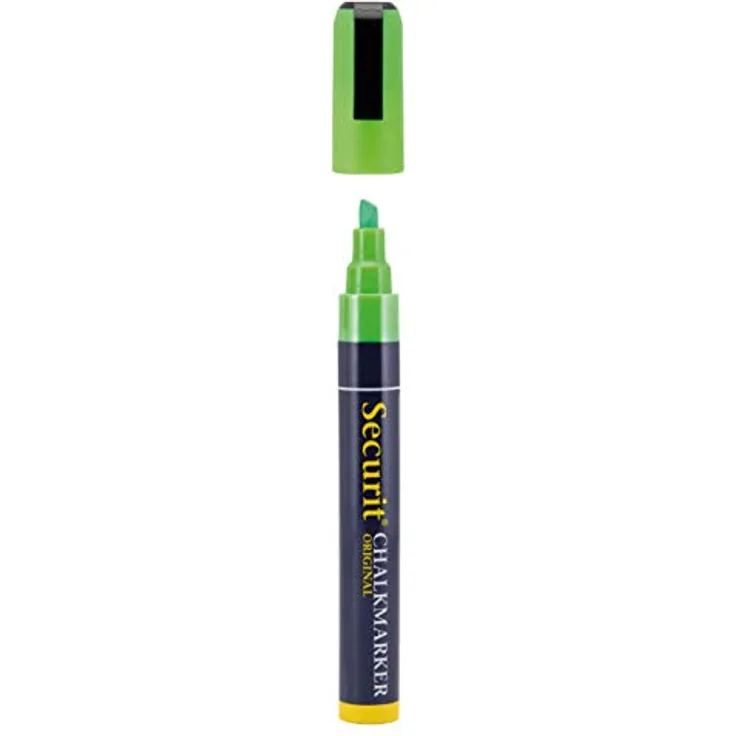 Securit SMA510-RD Kreidemarker (mit Keilspitze ca. 2 - 6 mm) grün