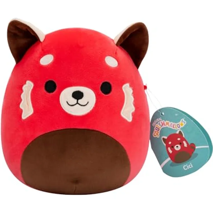 Squishmallows SQCR06607 Cici der Panda, 19 cm superweiches Plüschtier für Kinder, offizielles Jazwares Kuscheltier