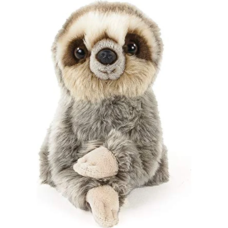 Teddys Rothenburg Kuscheltier Faultierbaby sitzend grau 18 cm Plüschfaultier – Bild 3
