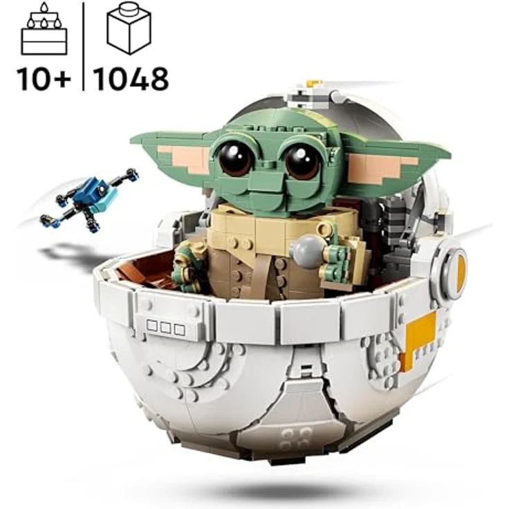 LEGO Star Wars 75403 Grogu in Seiner Repulsorwiege aus The Mandalorian - Minifigur zum Sammeln - Modell zum Bauen, Spielen und Ausstellen - Wohn-Deko - Geschenk für Jungen und Mädchen ab 10 Jahren – Bild 2