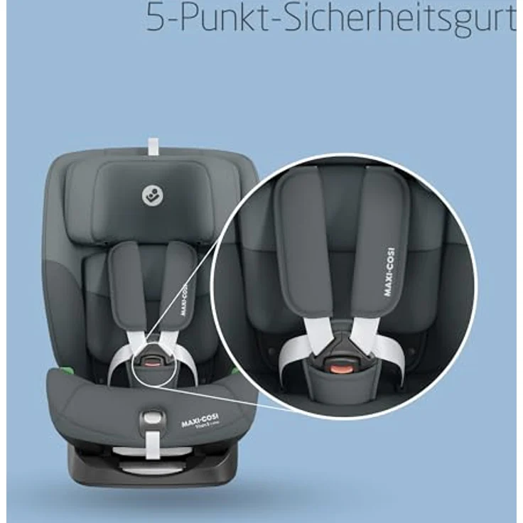 Maxi-Cosi Kindersitz Titan S i-Size mit G-Cell Seitenaufpralltechnologie, Isofix & Top Tether - Tonal Graphite – Bild 4