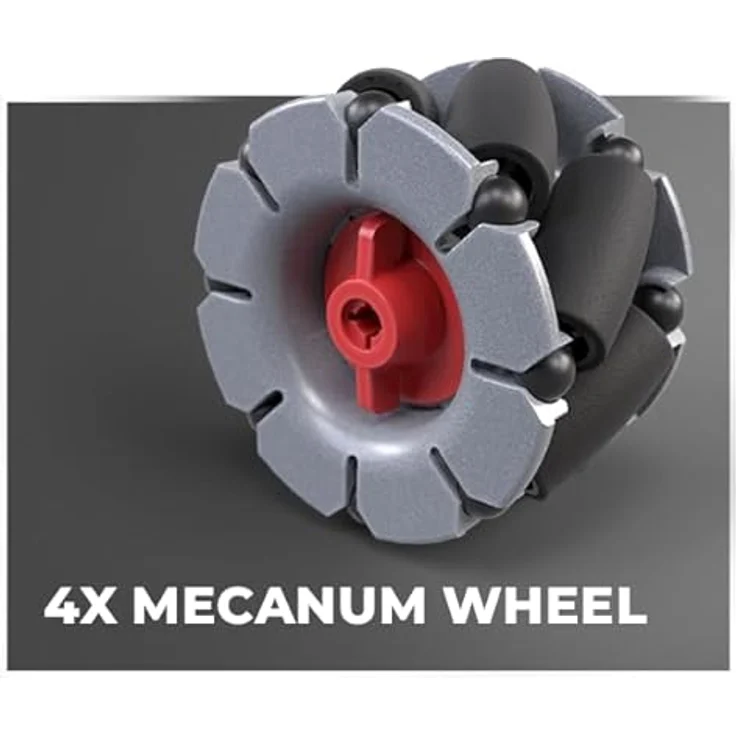 fischertechnik Maker Kit Omniwheels 571901, Bausatz für mobile Roboter mit 4 Encodermotoren und 4 Omniwheels, geeignet ab 18 Jahren – Bild 3