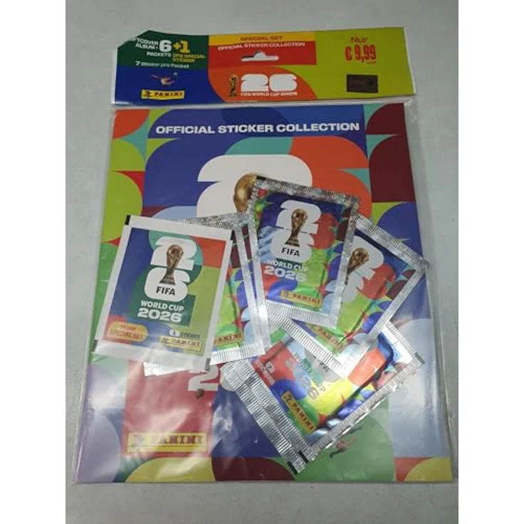 Panini FIFA World Cup 2026 Sticker Collection Starter Pack, Sammelalbum mit 6 Tüten und 42 Stickern, Deutsche Version – Bild 2