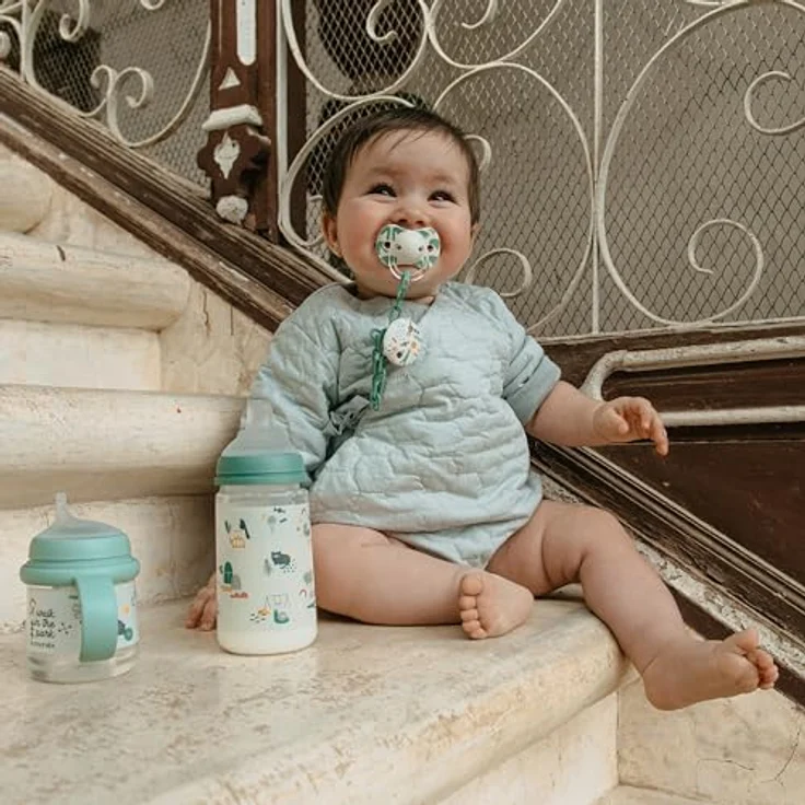 Suavinex Walk 6-18 m Schnuller Green 2 St. - fördert gesunde Zahn- und Gaumenentwicklung, symmetrische Form für freies Atmen – Bild 7