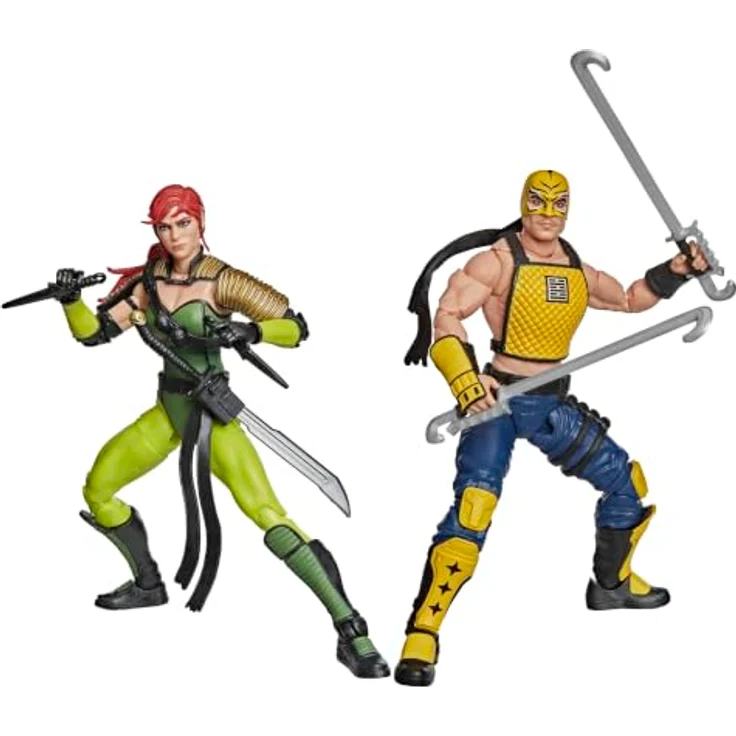 Hasbro G.I. Joe G20465L00 Classified Series, Ninja Force Scarlett und T'Jbang Figuren-Set mit 15 Zubehörteilen aus ABS, PP und PVC – Bild 4