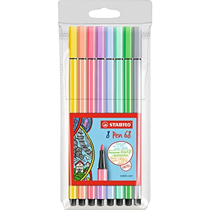 STABILO Pen 68 pastel 8er Etui – Bild 1