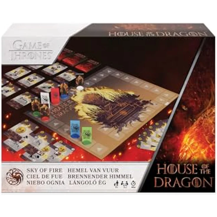Cartamundi Niebo ognia Haus des Drachens, Brettspiel für 2-5 Spieler mit strategischem Kartensystem und Drachenzucht – Bild 2