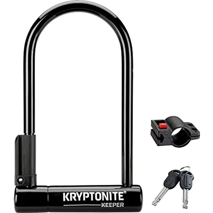 Kryptonite Keeper Standard Schlösser Schwarz 10,2x20,3cm