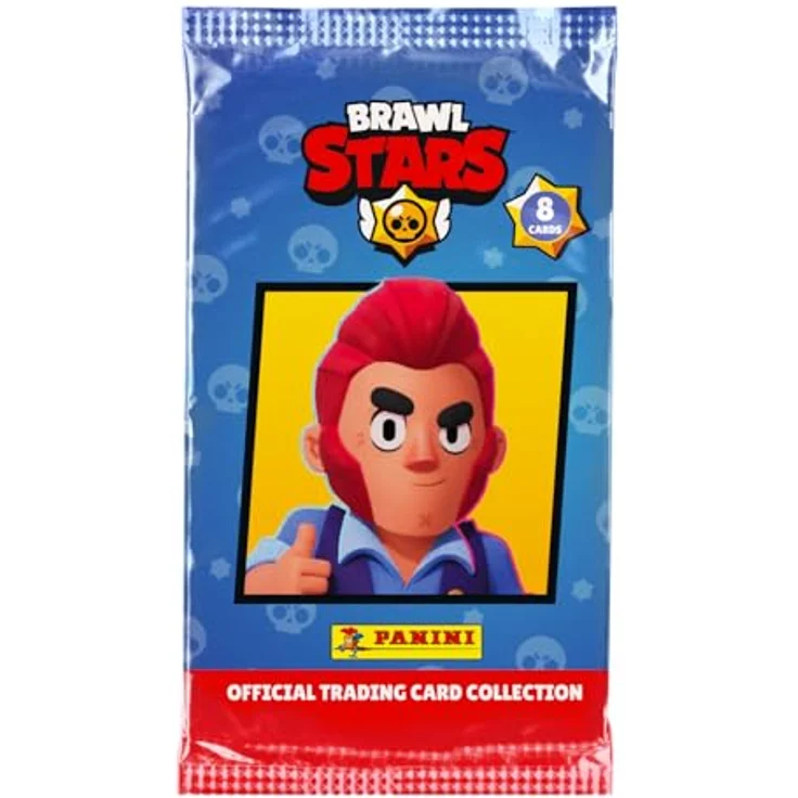 Panini Brawl Stars Trading Cards Box mit 18 Hüllen (8 Karten) + 1 Limited Edition-Karte, 180 Karten insgesamt – Bild 2