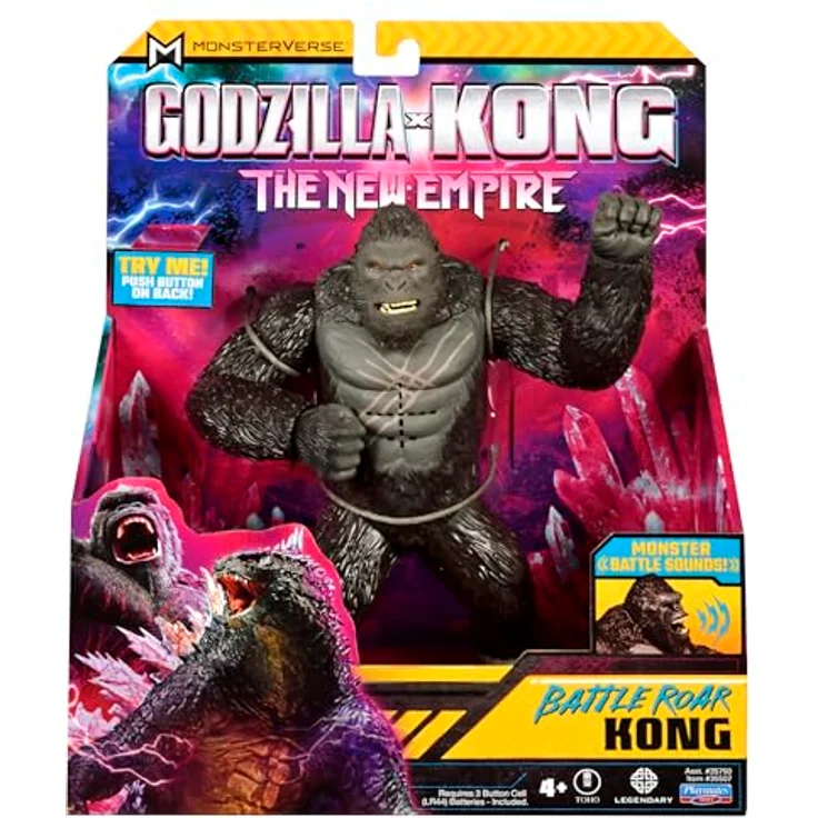 MonsterVerse Godzilla x Kong: The New Empire, 7-Inch Battle Roar Kong Action Figure, Authentisches Sammlerstück mit beweglichen Gelenken, geeignet für Kinder ab 4 Jahren – Bild 5