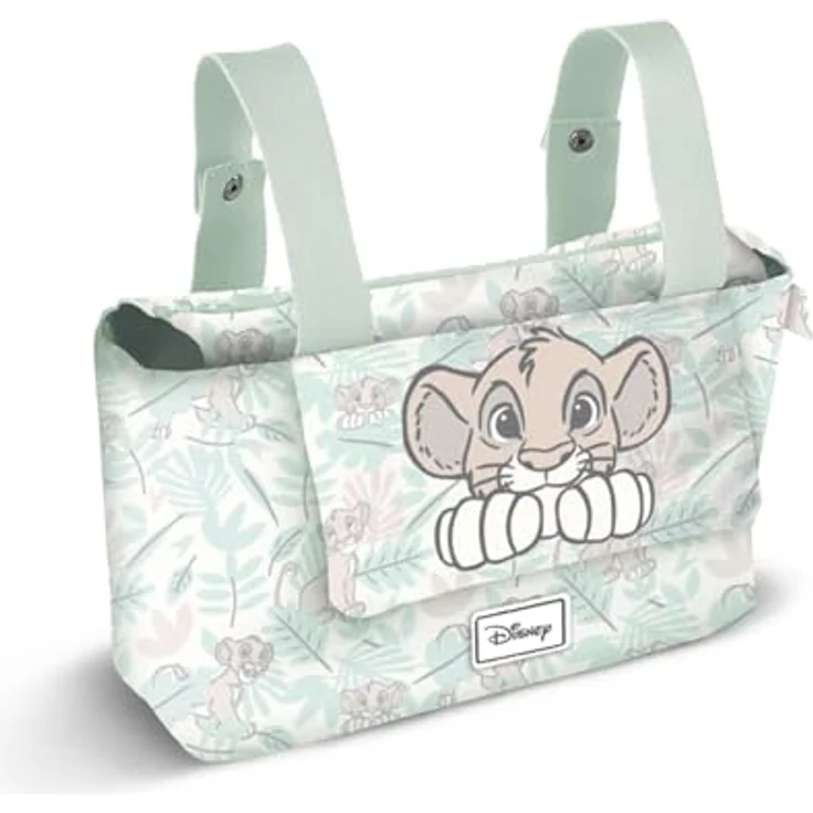 Disney Unisex 07483 Hamper Mommy Organizer-Tasche für Kinderwagen, Türkis, wasserabweisender Außenkörper, mit Reißverschlussfach und Seitenfächern, 12 x 31 x 27 cm. – Bild 1