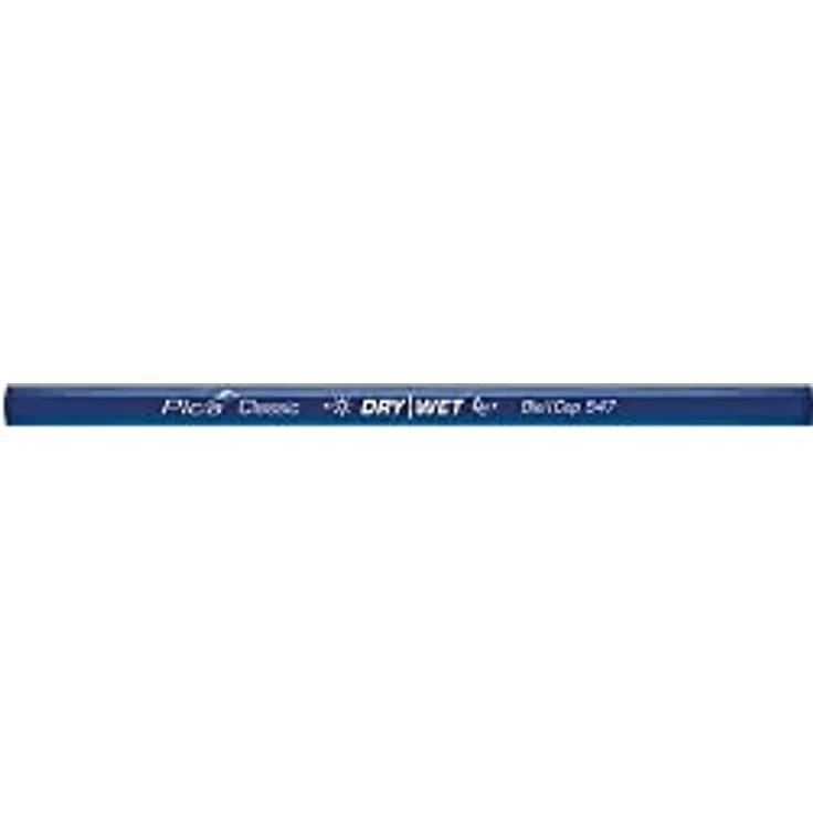 Pica Kopierstift 547/24, 100er Pack mit beidseitig anspitzbarer Mine, blau, Zimmermannsblei und Kopiermine für nasses und trockenes Holz