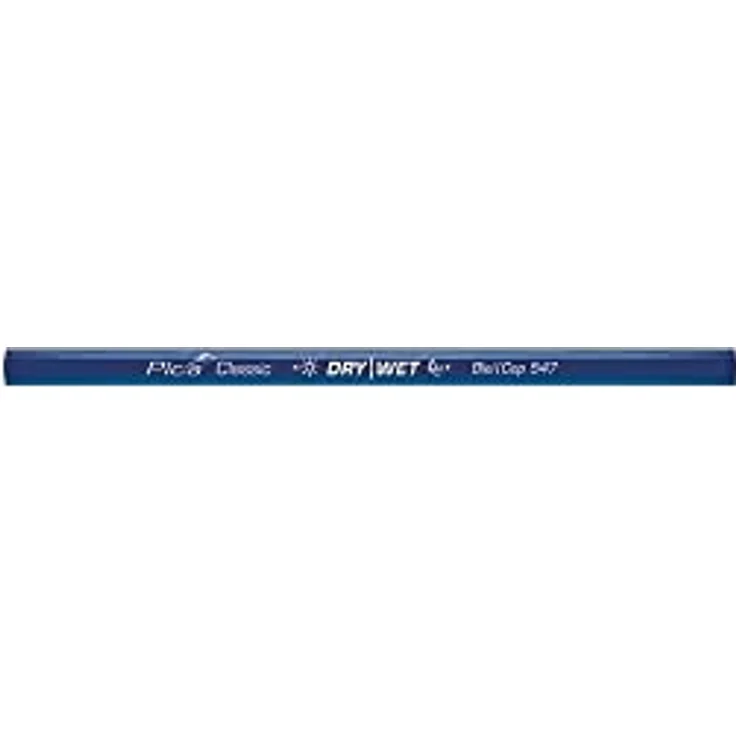 Pica Kopierstift 547/24, 100er Pack mit beidseitig anspitzbarer Mine, blau, Zimmermannsblei und Kopiermine für nasses und trockenes Holz – Bild 1