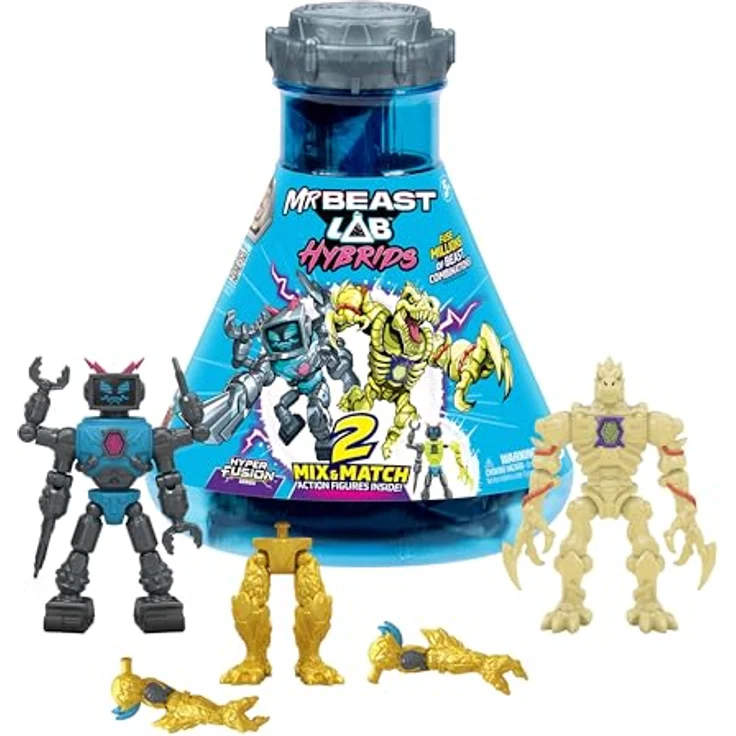 MRBEAST LAB Hybrids 2er-Pack Figuren, Mix & Match, multicolour, für Kinder ab 3 Jahren – Bild 1