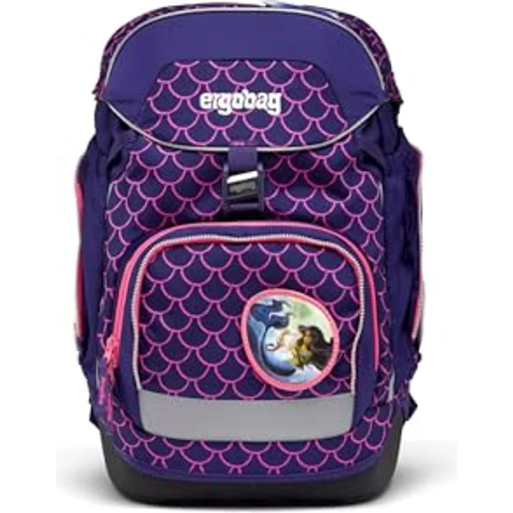 ergobag pack PerlentauchBär, Schulranzen mit ergonomischem Tragesystem, 20L Volumen, PFC-frei, aus 36 recycelten PET-Flaschen – Bild 2