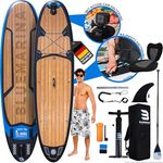 Bluemarina Stand Up Paddle Board aufblasbar | 𝟓 𝐉𝐀𝐇𝐑𝐄 𝐆𝐀𝐑𝐀𝐍𝐓𝐈𝐄 - 140 kg Tragkraft - 325x86x15 cm - Stand Up Paddling Set - Aufblasbares SUP - Surfbrett (Ariki Black Yacht 325x86x15cm)