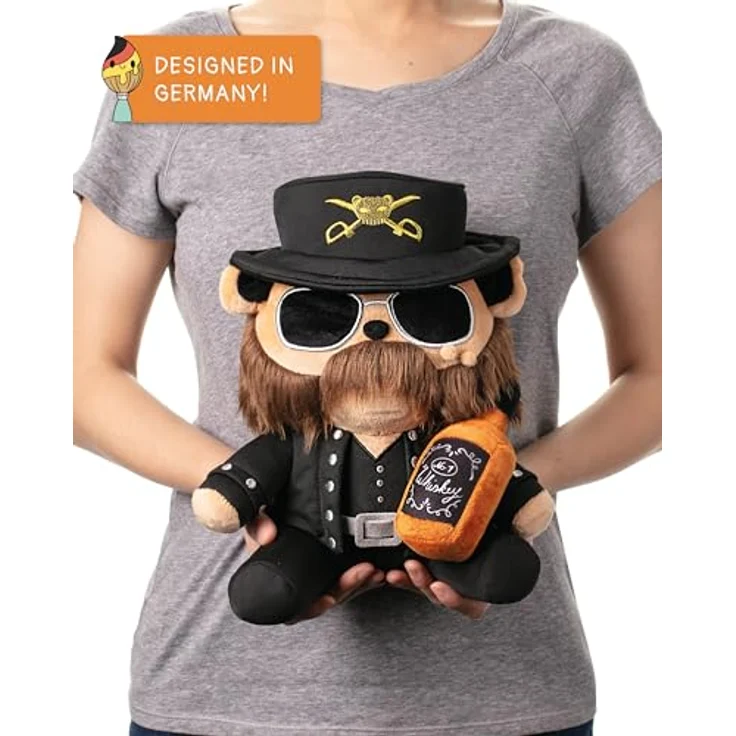 corimori Kuscheltier 25cm, Motörhead Lemmy Kilmister | Plüschtier, Merchandise, Fanrtikel, ca. 25cm groß – Bild 4