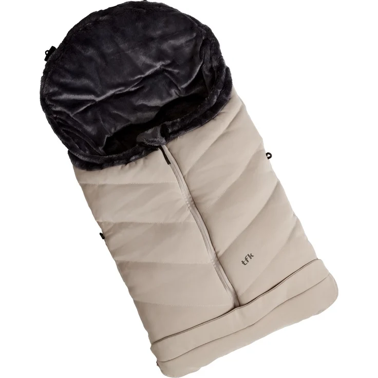 TFK Thermo-Fleece Fußsack mit verlängerbarem Fußteil, wasserabweisend, für Kinderwagen und Buggys - Sand