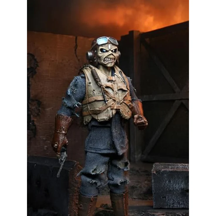 NECA Iron Maiden 8" Actionfigur Aces High Eddie aus Kunststoff und Polyester, in Geschenkbox mit Sichtfenster. – Bild 3
