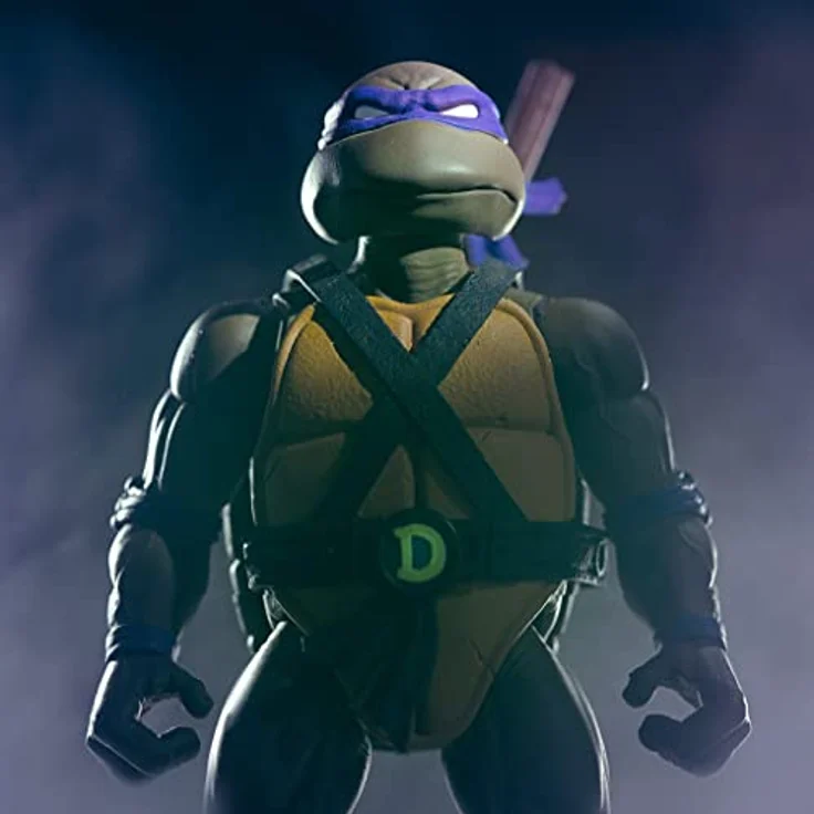 Super7 Teenage Mutant Ninja Turtles Ultimates: Donatello Actionfigur, 17,8 cm mit austauschbaren Köpfen und Händen, Mehrfarbig – Bild 4