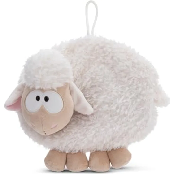 Nici Wärmflasche Wolly Gang, Hasenform, 350ml, 2in1 Kuscheltier & Wärmflasche aus recyceltem Plüsch, weiß