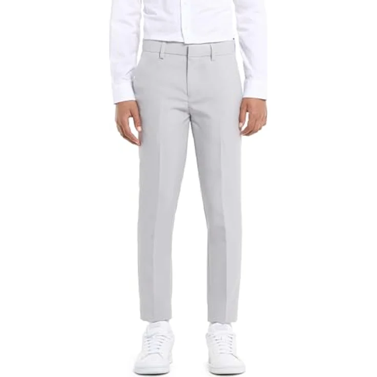 OppoSuits Grauer Konfirmationsanzug für Jungen, Slim Fit, inklusive Jacke, Hose und Krawatte, Größen 146-152 – Bild 4