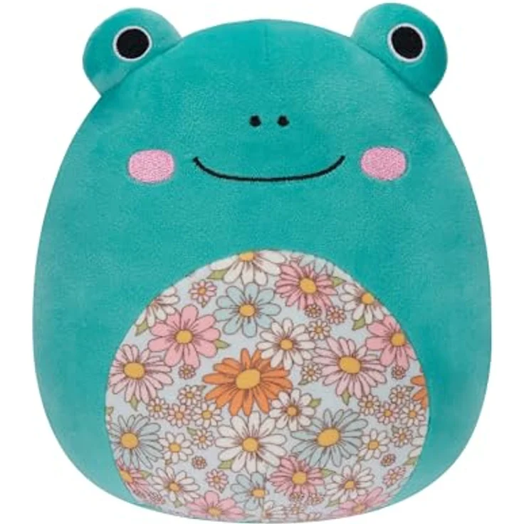 Squishmallows SQCR05383 - Robert der Frosch mit geblümtem Bauch 19 cm, superweiches Kuscheltier, offizielles Jazwares Plüsch, in grün – Bild 3