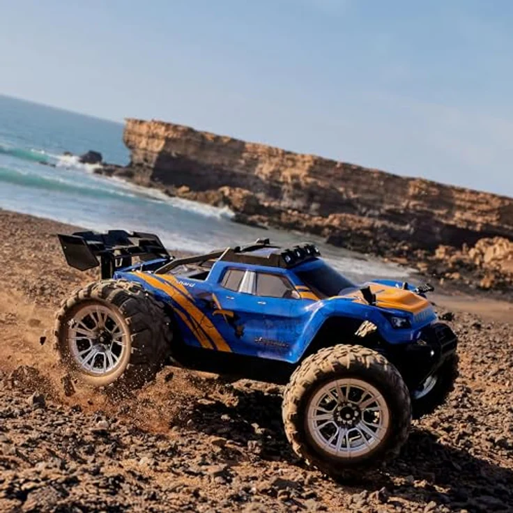 Overmax X-Shard RC Monster Truck 4x4 1:16, LED-Beleuchtung, Metallantrieb, IPX4, 30 km/h, RTR Offroad Auto – Bild 2