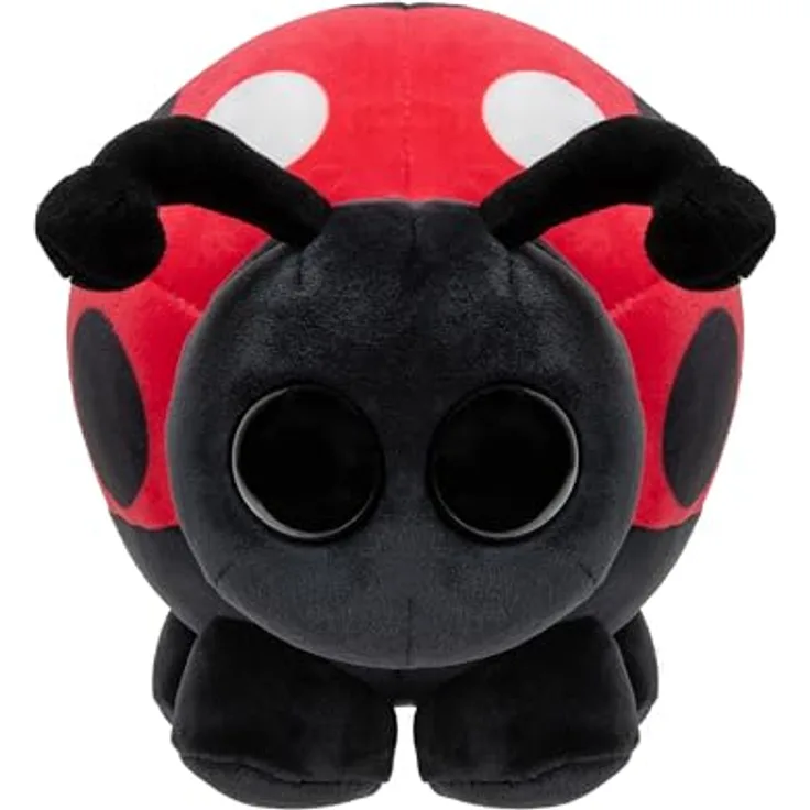 Adopt Me! AME0056-20 cm Plüsch - Marienkäfer, offizielles Plüsch mit Spielcode, ultra weich
