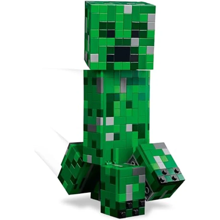 LEGO Minecraft 21276 Der Creeper™ Bausatz, 21 cm große bewegliche Actionfigur mit 665 Teilen und verstecktem TNT-Block – Bild 4
