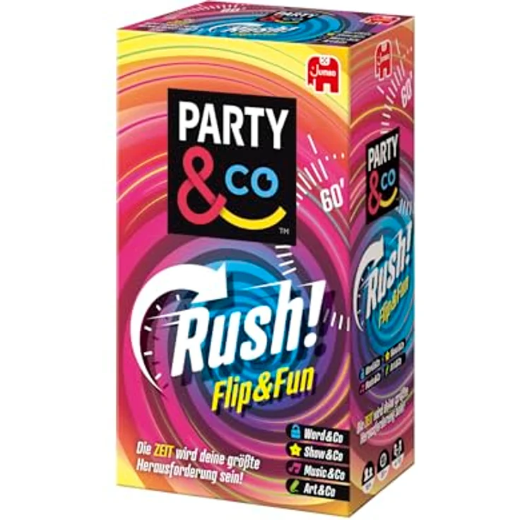 Jumbo Party & Co. Rush – Lustiges Brettspiel für Erwachsene, Kartenspiel mit 300 Aufgaben und TWIST-Karten, 2–10 Spieler, ab 16 Jahren – Bild 3