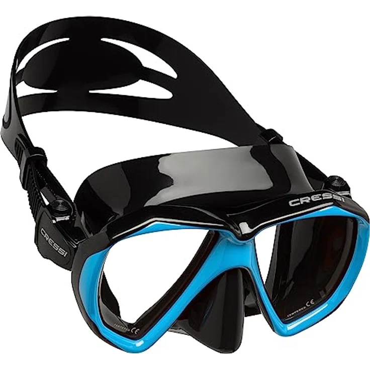 Cressi Ranger Schnorchelset - Schnorcheln Set mit Schnorchel und Taucherbrille, wasserdichte Tauchmaske Anti-Fog Anti-Leck aus Gehärtetem Glas, mit 3-Kanal Premium Dry Schnorchel für Erwachsene – Bild 2