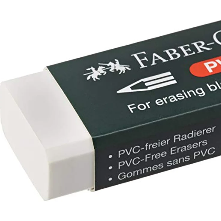 Faber-Castell 188121 - Radierer 7081 N PVC-Free, Kunststoff, weiß – Bild 4