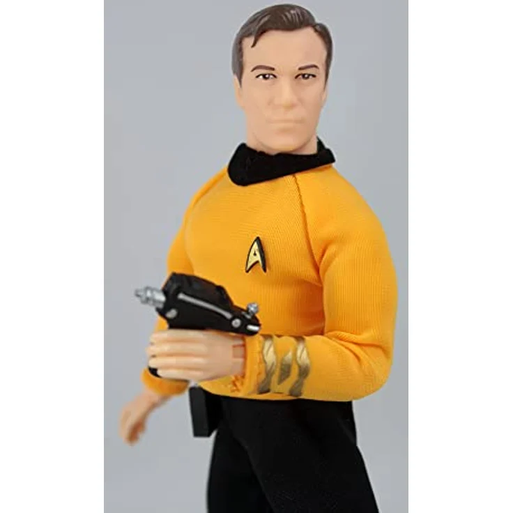 Mego Star Trek Actionfigur Kirk 55th Anniversary, 20 cm, Retro-Stil mit 14 Gelenkpunkten, Mehrfarbig, 62894 – Bild 5