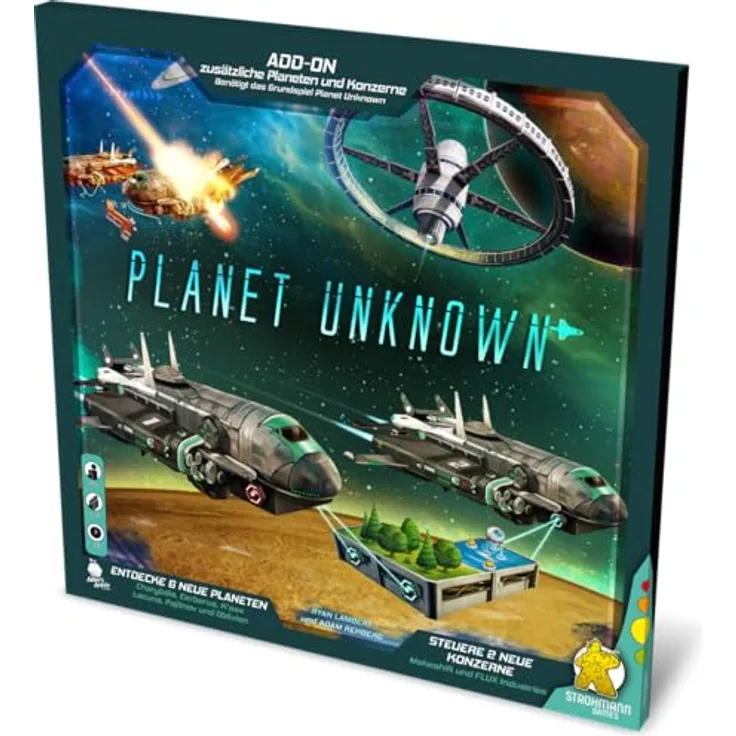 Strohmann Games Planet Unknown – Add-On, Erweiterung für Kennerspiel und Strategiespiel, 1-6 Spieler, ab 10 Jahren, Deutsch