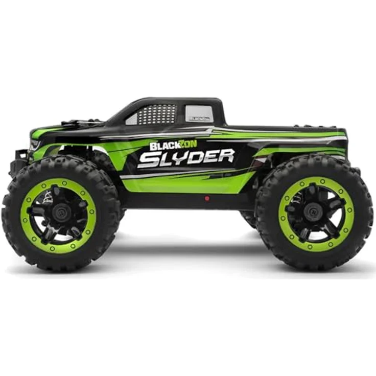 Blackzon RC-Auto 1:16 4WD Monster Truck, Allradantrieb, grün-schwarz – Bild 4