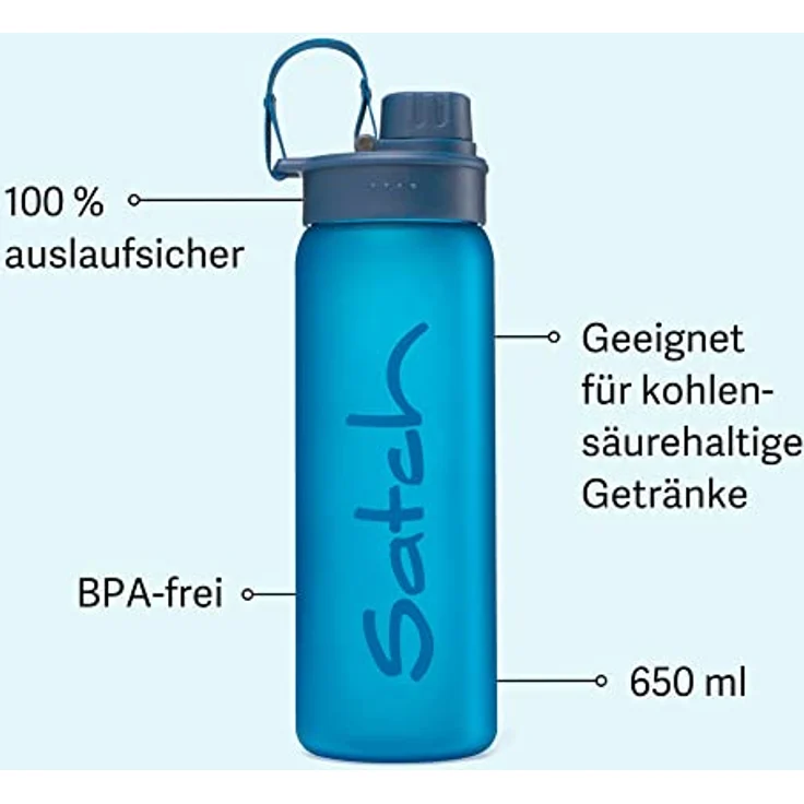 Satch Trinkflasche blue tritan – Bild 11
