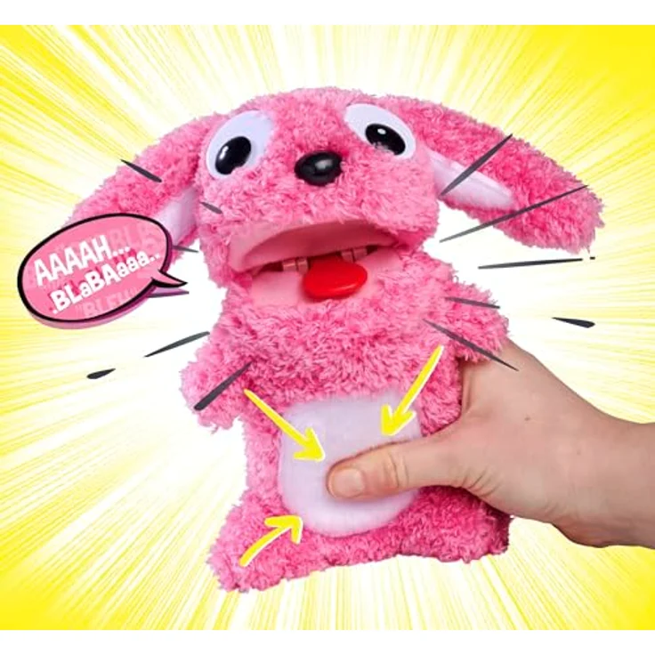 SIMBA Plüschfigur ScreamerZ Hase, mit Soundeffekt, lilafarben, 30 cm, für Kinder ab 5 Jahren – Bild 4