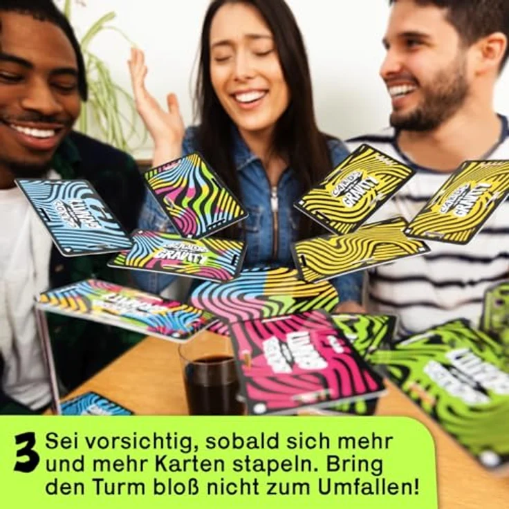 Big Potato Cards vs Gravity, Kartenspiel für 2-8 Spieler mit Dosenadapter und Reisetasche, farbenblindfreundlich – Bild 4