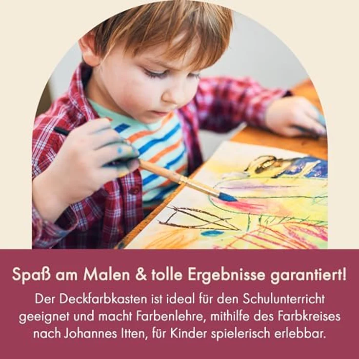 Lamy aquaplus multired Deckfarbkasten mit 12 Farben, Farbkreis nach Johannes Itten und Deckweiß, für Schulunterricht – Bild 3