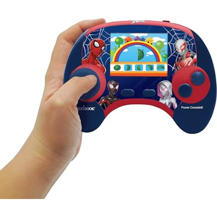 Lexibook Spider-Man Educational Bilingual Console mit 2,8 Zoll LCD Bildschirm, Englisch/Französisch, interaktive Lerninhalte, wiederaufladbare Batterie – Bild 4