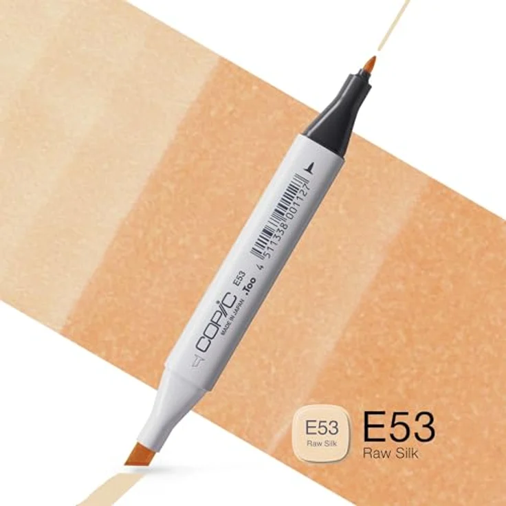 Copic Classic Marker Typ E - 53, Raw Silk, professioneller Layoutmarker mit dualem Spitzensystem, schnelltrocknend – Bild 2