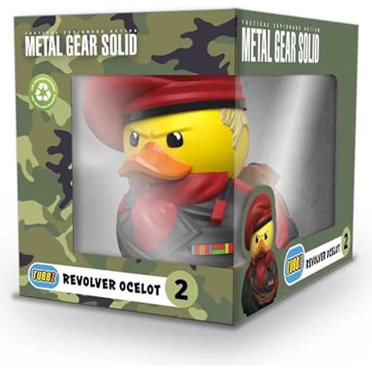 TUBBZ Box-Ausgabe Revolver Ocelot, Sammler-Vinyl-Gummiente Figur, 9 cm, offizielles Metal Gear Solid Merchandise – Bild 1