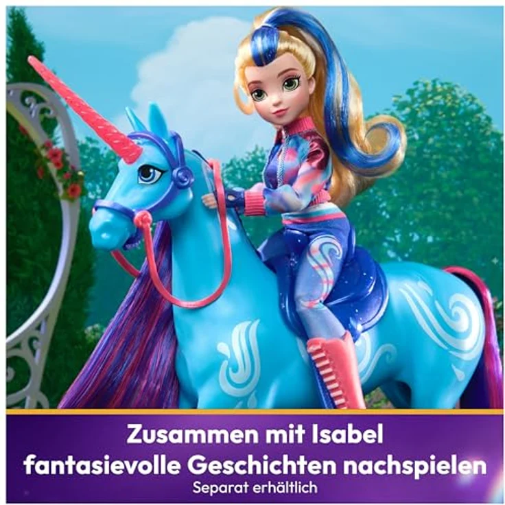 Spin Master Unicorn Academy - Einhorn River, Sammelfigur mit glitterigem Horn und buntem Pferdeschweif, inspiriert von der Netflix-Serie – Bild 5