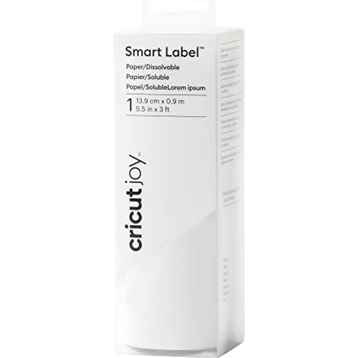 Cricut Smart Label Papier (Auflösbar) | Weiß | 14cm x 0,9m (5,5" x 36") | Für Cricut Joy