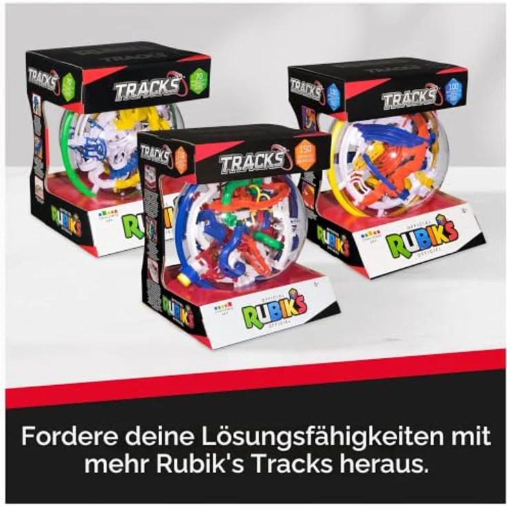 Rubiks Tracks 125 Epic, 3D-Brettspiel mit 125 Herausforderungen und drehbarem Tracks-Sphere – Bild 7