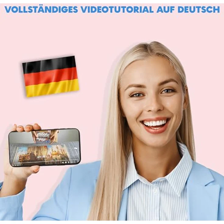 LUDOBREAK Puzzlekleber für 1000 und 2000 Teile, rahmenloses Aufhängen mit Tutorial-Video auf Deutsch, ungiftige Klebefolie für Kinder und Erwachsene – Bild 3