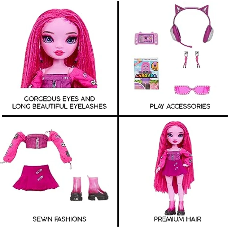 Rainbow High Shadow High Serie 3 - Pinkie James - Pinkfarbene Modepuppe - Modisches Outfit und mehr als 10 Bunte Spielaccessoires - Ideal für Kinder von 4-12 Jahren und Sammler – Bild 5
