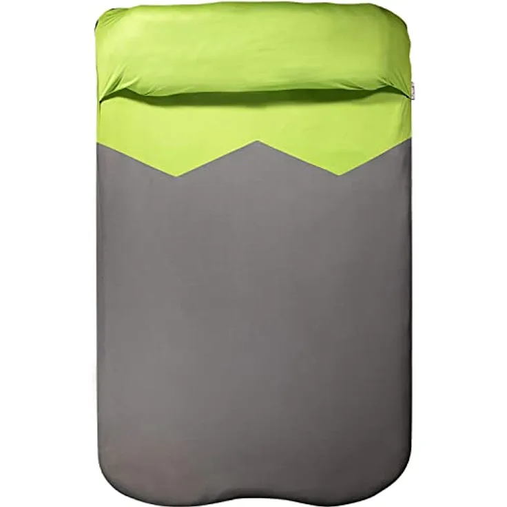 Klymit Unisex's V Sheet Schlafunterlage für Doppelbett, Grün/Grau, Einheitsgröße