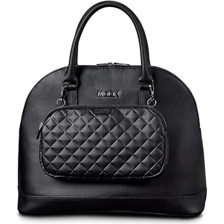 MOON FASHION BAG inkl. Clutch black, Wickeltasche mit stylischem Design